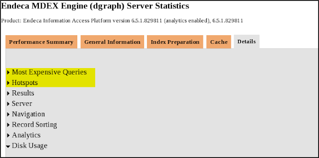 Endeca MDEX Performance Statistics Endeca MDEX Performance Statistics