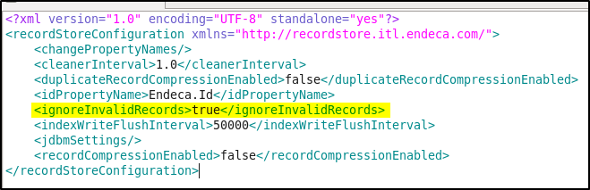 Endeca CAS Reacord Store Ignore Invalid Record properties Endeca CAS Reacord Store Ignore Invalid Record properties